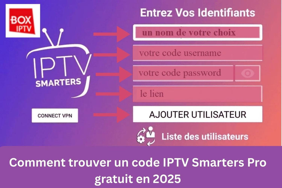 Code IPTV Smarters Pro Gratuit 