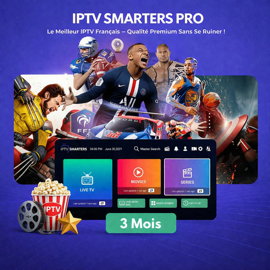 Code IPTV Smarters Pro 3 mois / Smarters Player Lite Android / M3u MegaOTT