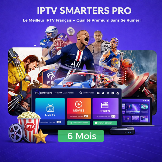 Code IPTV Smarters Pro 6 mois / Smarters Player Lite Android / M3u MegaOtt