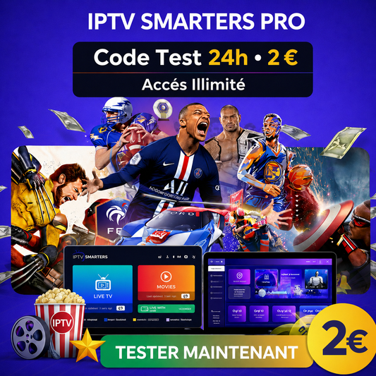 Code Test IPTV 24H Smarters Pro / Smarters Player Lite Anroid / M3u MegaOtt