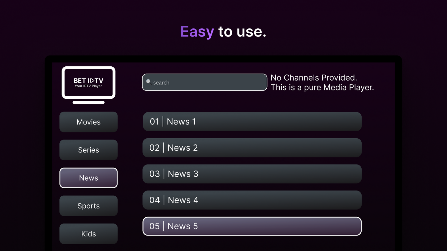 Code Bet IPTV M3U 12 mois