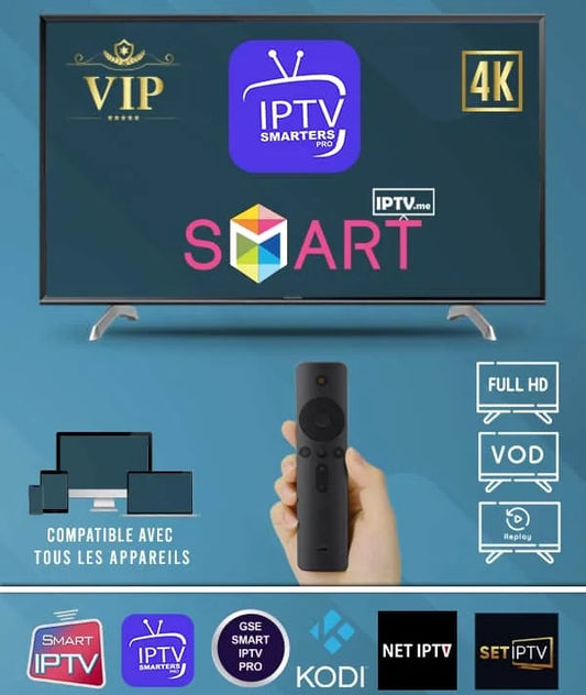 Code IPTV Smarters Pro 1 Mois – Abonnement IPTV +15000 chaînes